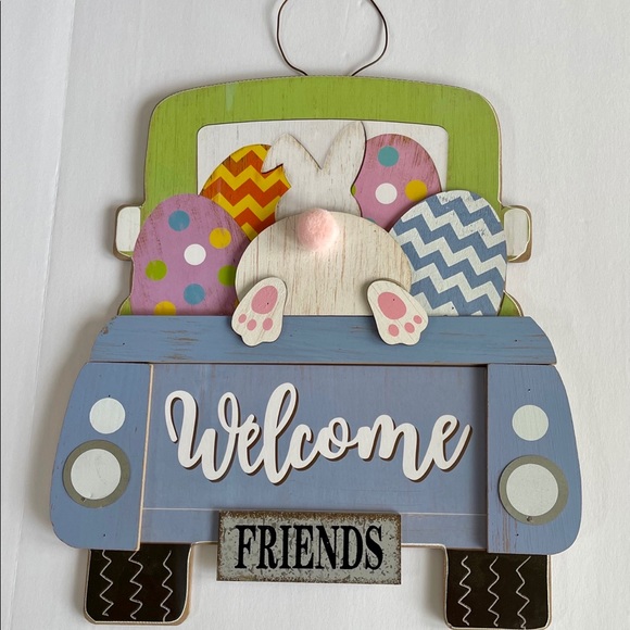 Easter Decor Sign~ Door Hanger ~ Wood Sign  NEW - Picture 3 of 4